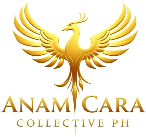 Anam Cara Collective gold phoenix lockup