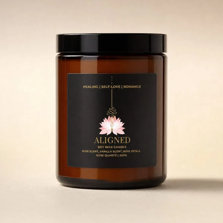 Aligned Healing · Self-Love · Romance candle